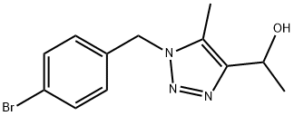 1-[1-(4-bromobenzyl)-5-methyl-1H-1,2,3-triazol-4-yl]-1-ethanol 구조식 이미지