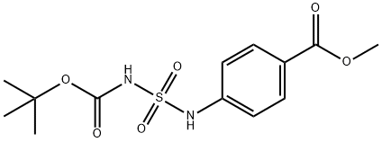 tert-butyl 3-[4-(methoxycarbonyl)phenyl]-2,2-dioxo-2lambda~6~-diazathiane-1-carboxylate 구조식 이미지