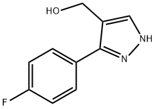 [3-(4-fluorophenyl)-1H-pyrazol-4-yl]methanol 구조식 이미지