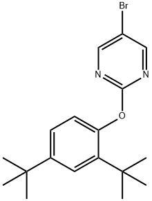 5-브로모-2-(2,4-디-테르트-부틸페녹시)피리미딘 구조식 이미지