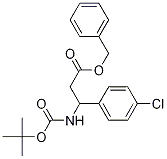 3-N-BOC-아미노-3-(4-클로로페닐)프로피온산벤질에스테르 구조식 이미지