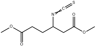 Dimethyl 3-isothiocyanatohexanedioate 구조식 이미지