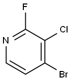 4-BROMO-3-CHLORO-2-FLUORO-PYRIDINE Structure