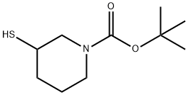 tert-부틸3-설파닐피페리딘-1-카복실레이트 구조식 이미지