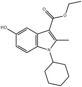 ETHYL 1-CYCLOHEXYL-5-HYDROXY-2-METHYL-1H-INDOLE-3-CARBOXYLATE Structure