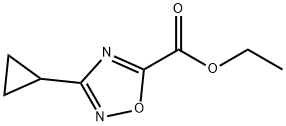 Ethyl 3-cyclopropyl-1,2,4-oxadiazole-5-carboxylate Structure