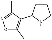 3,5-dimethyl-4-pyrrolidin-2-ylisoxazole Structure