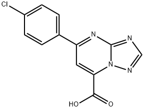 5-(4-chlorophenyl)-[1,2,4]triazolo[1,5-a]pyrimidine-7-carboxylic acid Structure