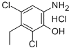 2,4-Dichloro-3-ethyl-6-aminophenol hydrochloride Structure