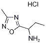 1-(3-methyl-1,2,4-oxadiazol-5-yl)-1-propanamine(SALTDATA: HCl) 구조식 이미지