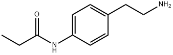 N-(4-(2-a미노에틸)페닐)프로피오나미드 구조식 이미지