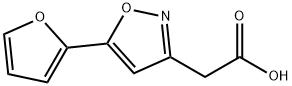 [5-(2-Furyl)isoxazol-3-yl]acetic acid 구조식 이미지