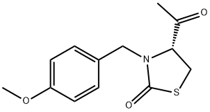 (R)-3-(4-methoxybenzyl)-4-acetylthiazolidin-2-one Structure