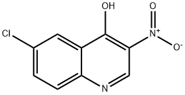 6-CHLORO-3-NITROQUINOLIN-4-OL
 Structure