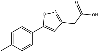 [5-(4-Methylphenyl)isoxazol-3-yl]acetic acid 구조식 이미지