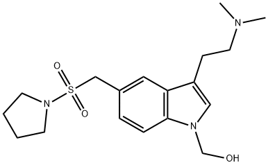 {3-[2-(DiMethylaMino)ethyl]-5-[(pyrrolidine-1-yl)sulfonylMethyl]-1H-indol-1-yl}Methanol Structure
