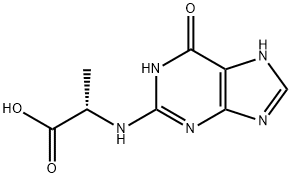 L-Alanine,  N-(6,7-dihydro-6-oxo-1H-purin-2-yl)-  (9CI) 구조식 이미지