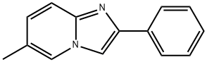 6-METHYL-2-PHENYL-IMIDAZO[1,2-A]피리딘 구조식 이미지