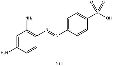 나트륨p-[(2,4-디아미노페닐)아조]벤젠설포네이트 구조식 이미지
