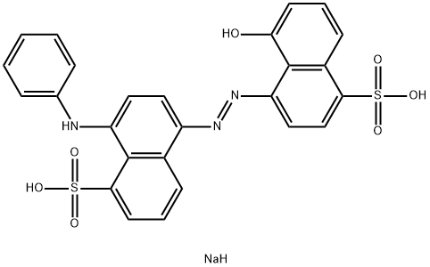 5-하이드록시-4-[[4-(페닐아미노)-5-설포-1-나프탈레닐]아조]-1-나프탈렌설폰산이나트륨염 구조식 이미지