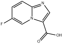 6-fluoroH-iMidazo[1,2-a]pyridin-3-carboxylic acid 구조식 이미지