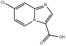 이미다조[1,2-a]피리딘-3-카르복실산,7-클로로- 구조식 이미지