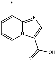 이미다조[1,2-a]피리딘-3-카르복실산,8-플루오로- 구조식 이미지