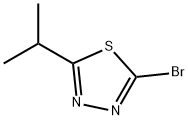 2-브로모-5-이소프로필-[1,3,4]티아디아졸 구조식 이미지