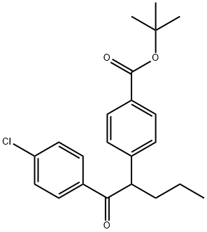 Benzoic acid, 4-[1-(4-chlorobenzoyl)butyl]-, 1,1-diMethylethyl ester Structure