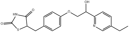 하이드록시피오글리타존(M-II)(부분입체이성질체의혼합물) 구조식 이미지