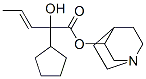 1-azabicyclo[2.2.2]oct-8-yl (E)-2-cyclopentyl-2-hydroxy-pent-3-enoate Structure