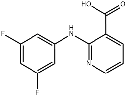 2-[(3,5-difluorophenyl)amino]nicotinic acid Structure