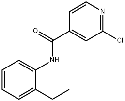 2-chloro-N-(2-ethylphenyl)pyridine-4-carboxamide Structure