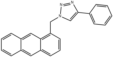 1-(1-ANTHRACENYLMETHYL)-4-PHENYL-1H-[1,2,3]TRIAZOLE 구조식 이미지