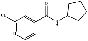 2-chloro-N-cyclopentylpyridine-4-carboxamide Structure