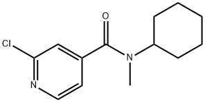 2-chloro-N-cyclohexyl-N-methylpyridine-4-carboxamide Structure