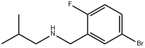 4-브로모-2-(이소부틸라미노메틸)-1-플루오로벤젠 구조식 이미지