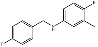 4-BroMo-N-(4-플루오로벤질)-3-메틸아닐린 구조식 이미지