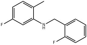 5-플루오로-N-(2-플루오로벤질)-2-메틸아닐린 구조식 이미지