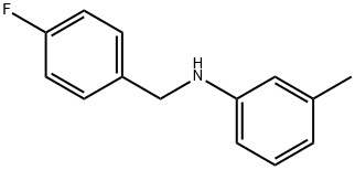 N-(4-Fluorobenzyl)-3-Methylaniline, 97% 구조식 이미지