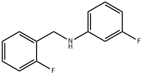 3-플루오로-N-(2-플루오로벤질)아닐린 구조식 이미지