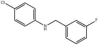 4-클로로-N-(3-플루오로벤질)아닐린 구조식 이미지