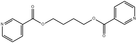 4-(pyridine-3-carbonyloxy)butyl pyridine-3-carboxylate Structure