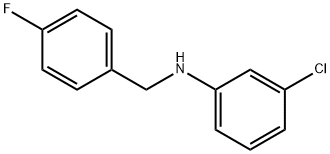 3-클로로-N-(4-플루오로벤질)아닐린 구조식 이미지