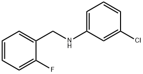 3-클로로-N-(2-플루오로벤질)아닐린 구조식 이미지