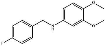 3,4-DiMethoxy-N-(4-fluorobenzyl)aniline, 97% Structure