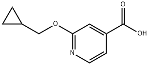 2-(cyclopropylmethoxy)pyridine-4-carboxylic acid 구조식 이미지