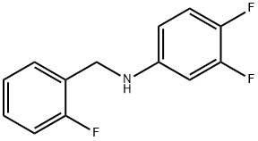 3,4-디플루오로-N-(2-플루오로벤질)아닐린 구조식 이미지
