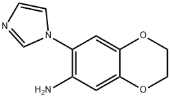 7-(1H-imidazol-1-yl)-2,3-dihydro-1,4-benzodioxin-6-amine(SALTDATA: FREE) 구조식 이미지