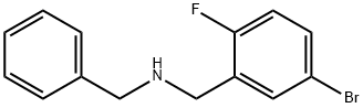 2-(벤질라미노메틸)-4-broMo-1-플루오로벤젠 구조식 이미지